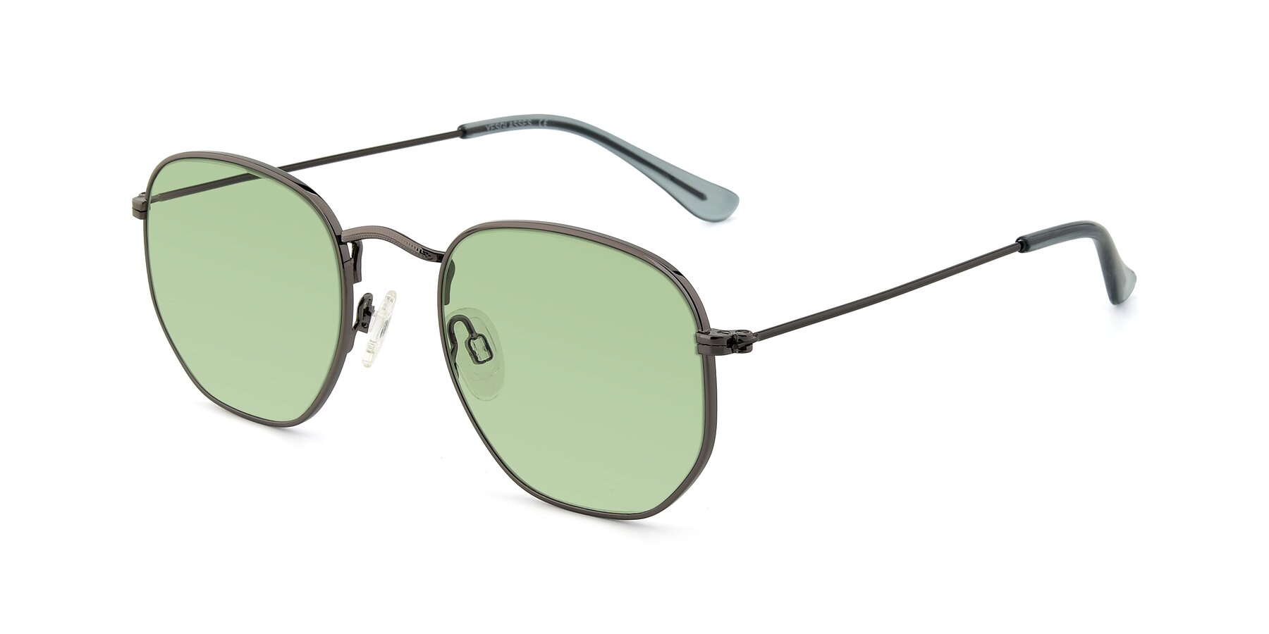 Angle of SSR1943 in Grey with Medium Green Tinted Lenses