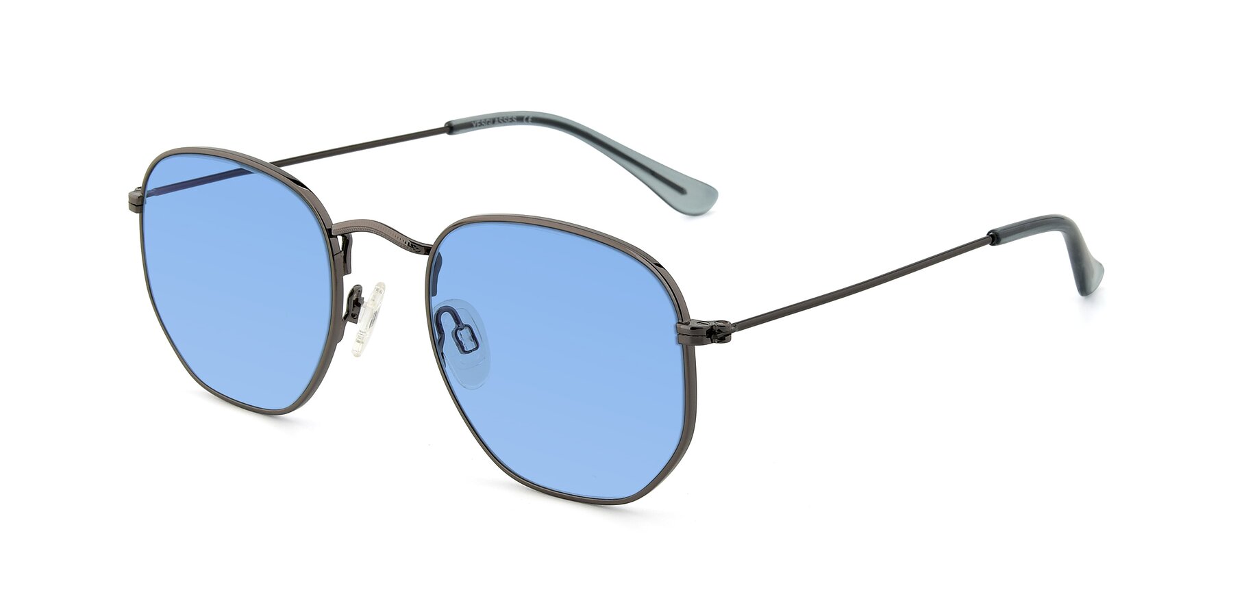 Angle of SSR1943 in Grey with Medium Blue Tinted Lenses