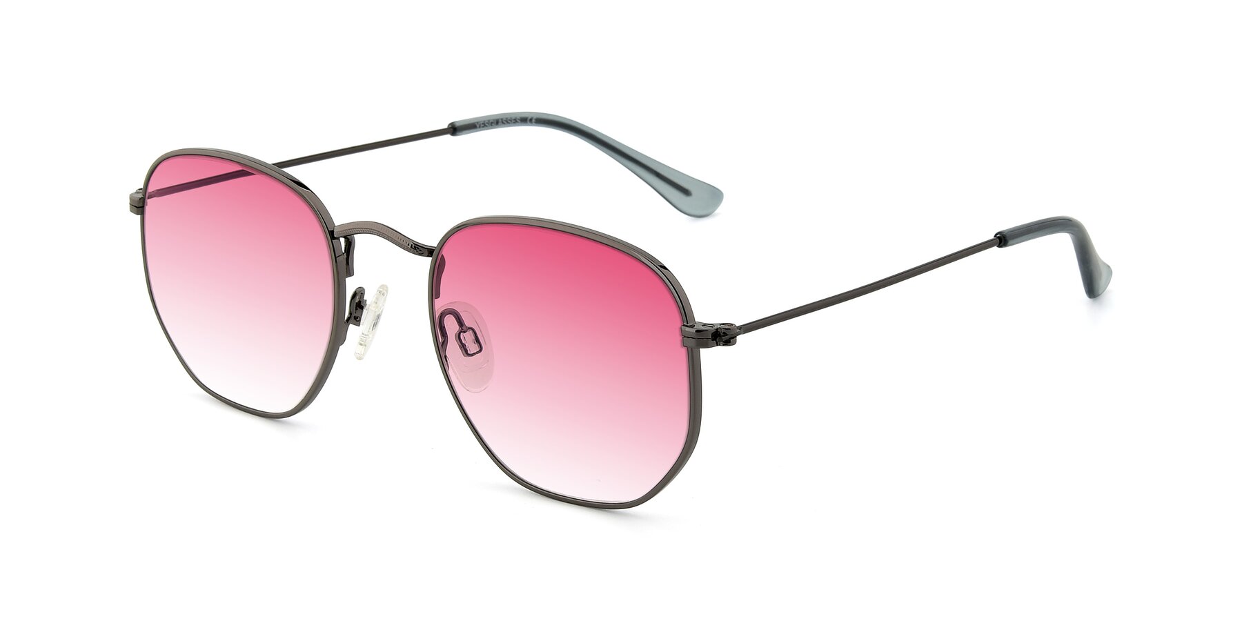 Angle of SSR1943 in Grey with Pink Gradient Lenses