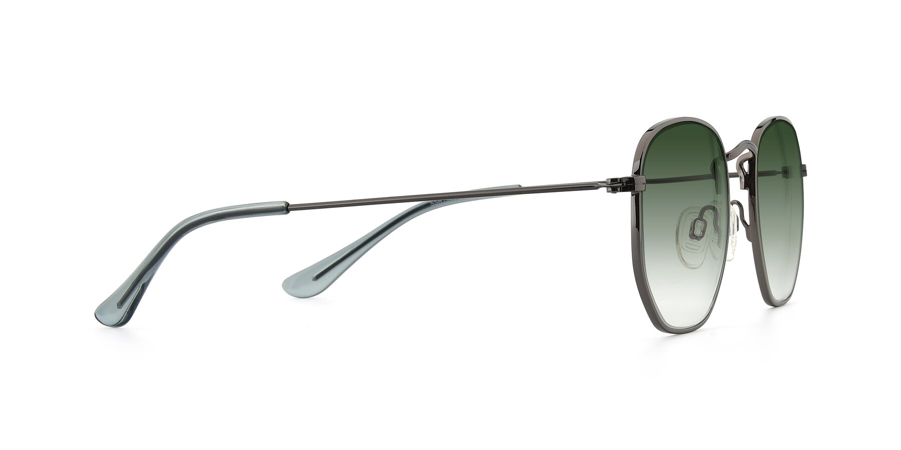 Side of SSR1943 in Grey with Green Gradient Lenses