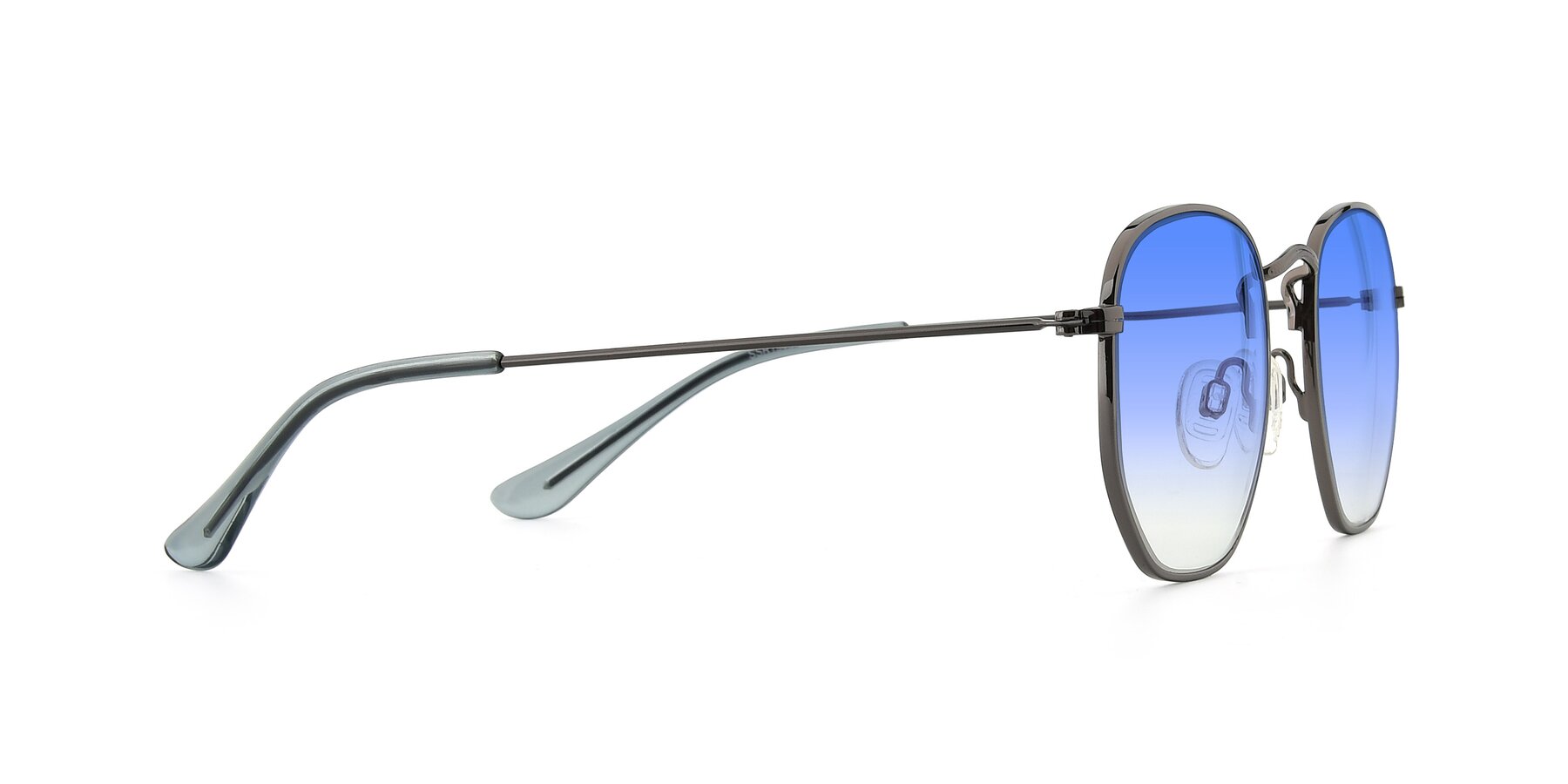 Side of SSR1943 in Grey with Blue Gradient Lenses