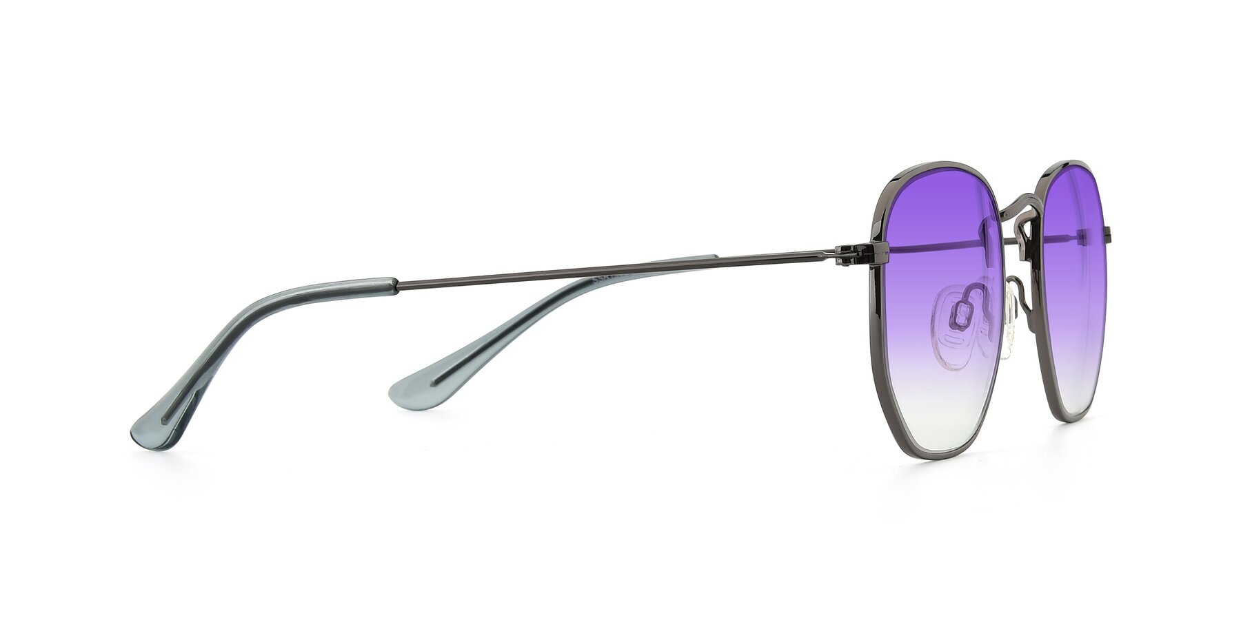 Side of SSR1943 in Grey with Purple Gradient Lenses