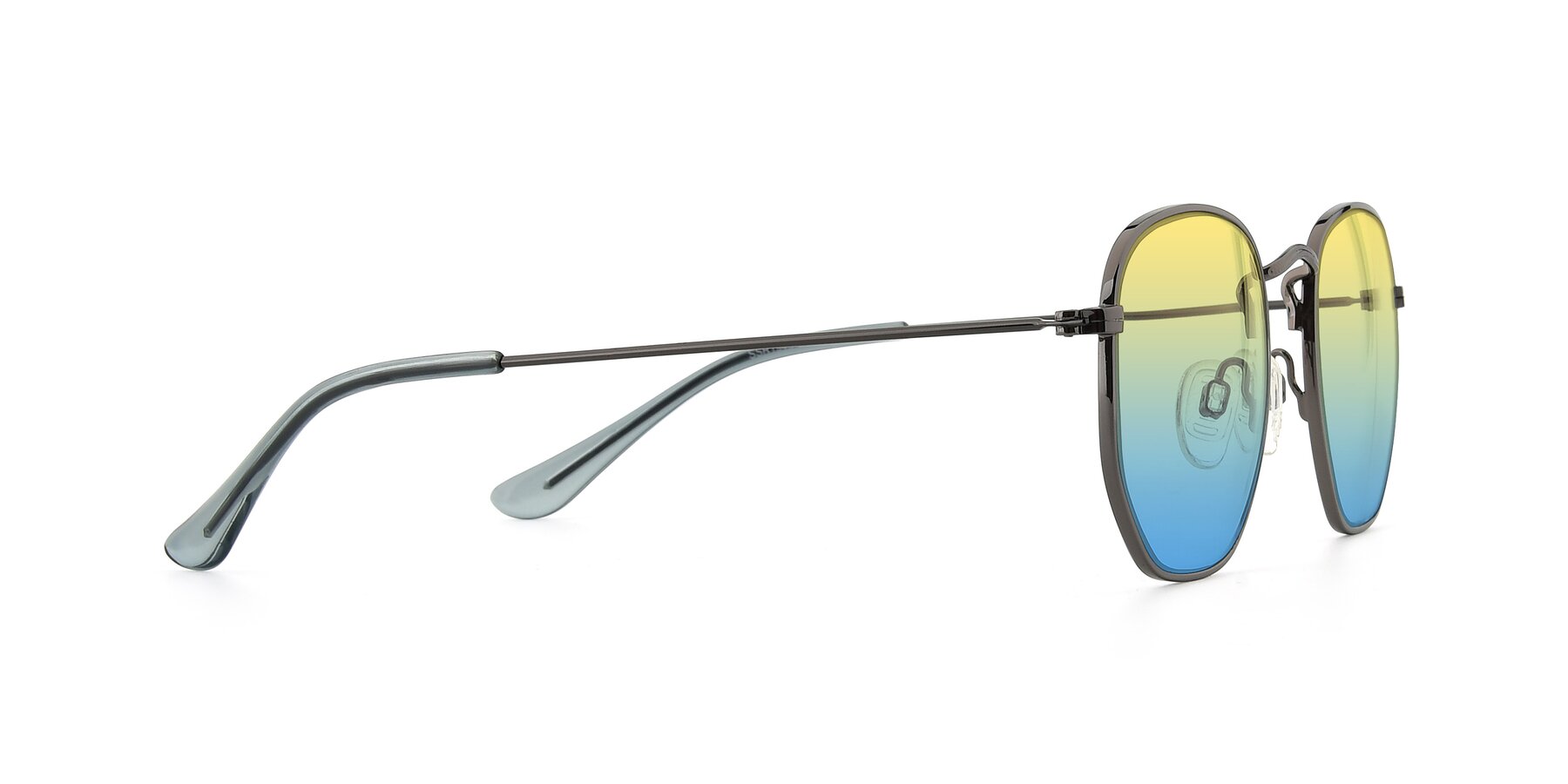 Side of SSR1943 in Grey with Yellow / Blue Gradient Lenses