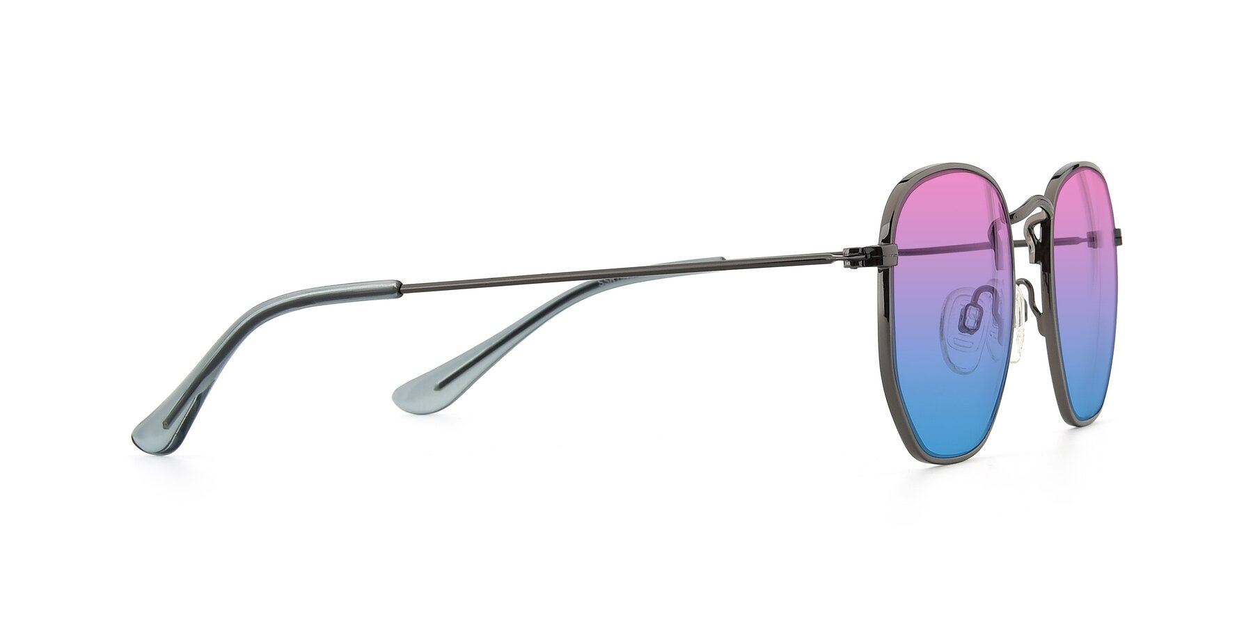 Side of SSR1943 in Grey with Pink / Blue Gradient Lenses