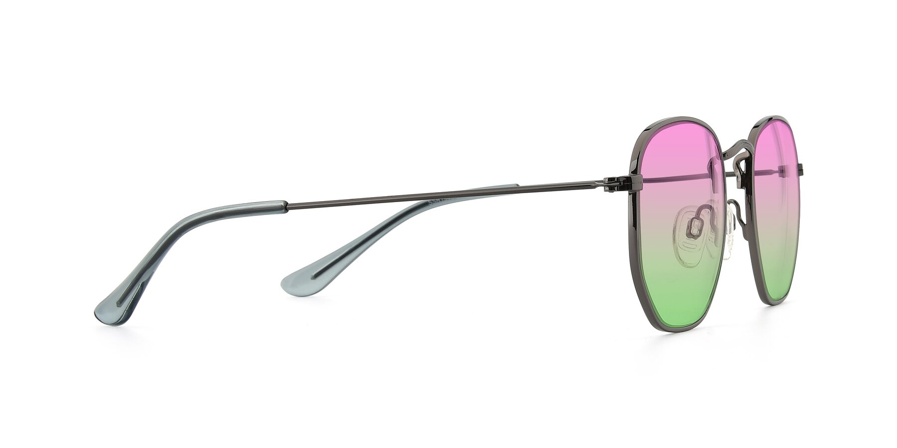 Side of SSR1943 in Grey with Pink / Green Gradient Lenses