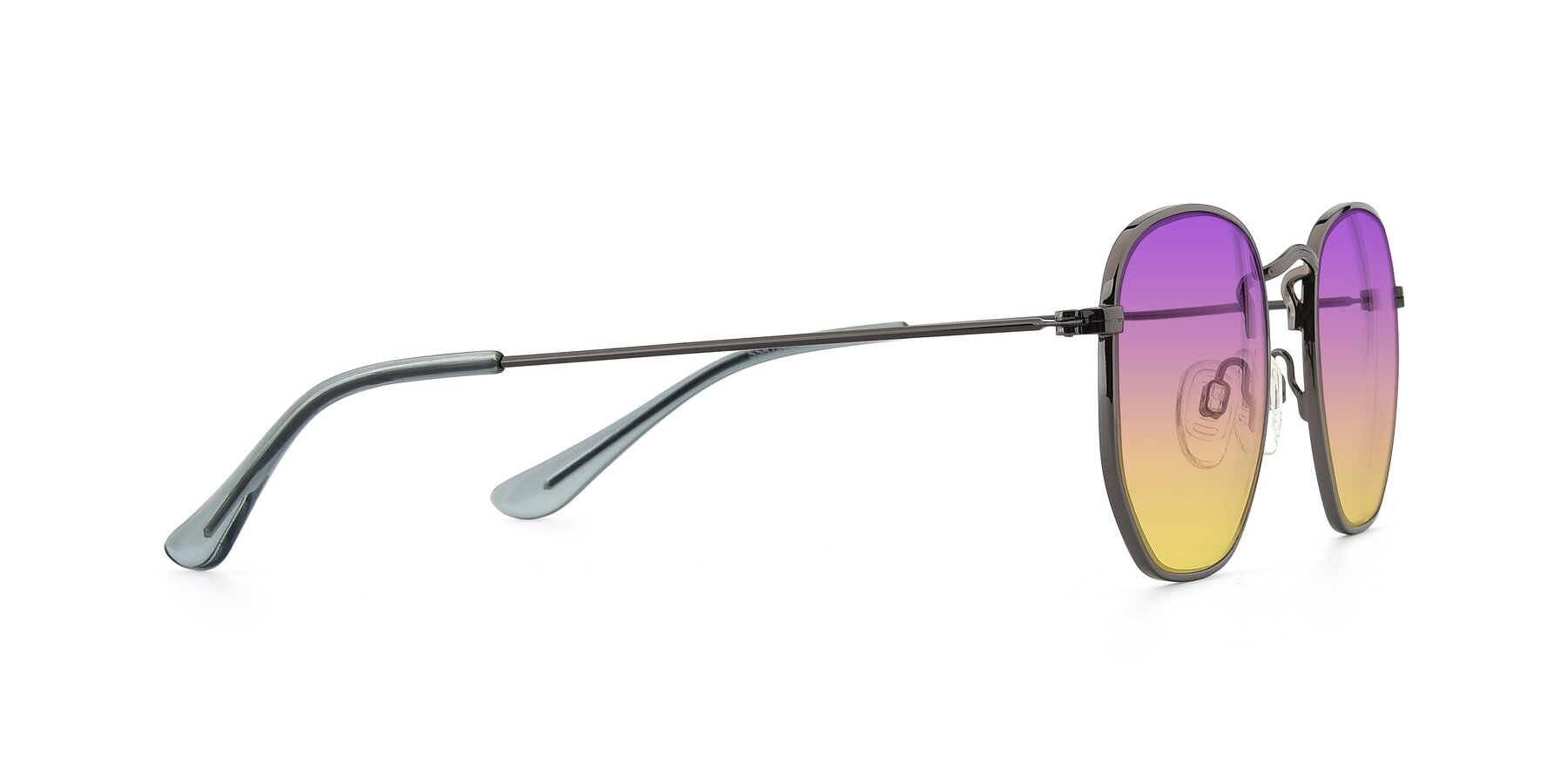 Side of SSR1943 in Grey with Purple / Yellow Gradient Lenses