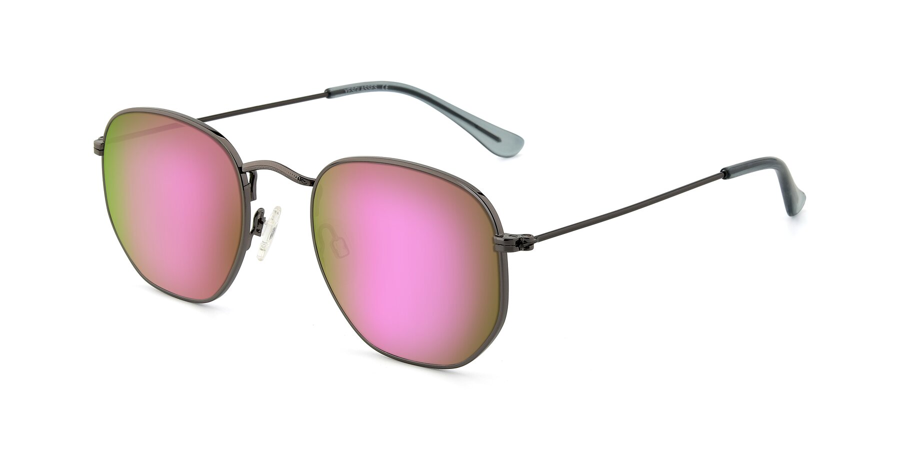 Angle of SSR1943 in Grey with Pink Mirrored Lenses