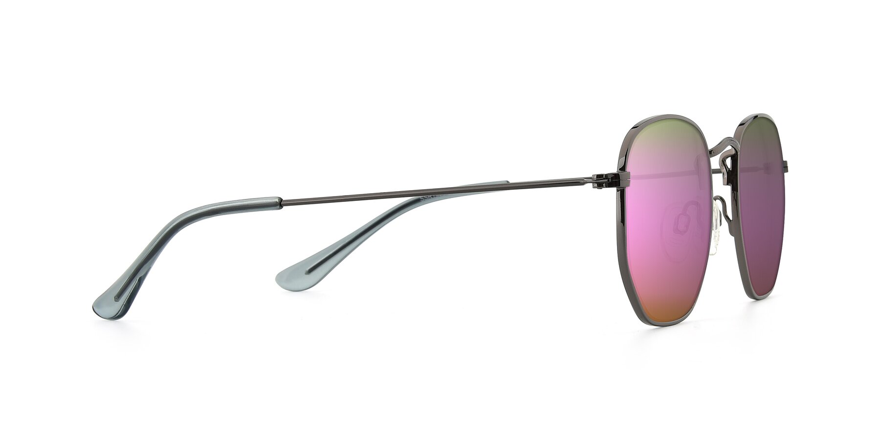 Side of SSR1943 in Grey with Pink Mirrored Lenses