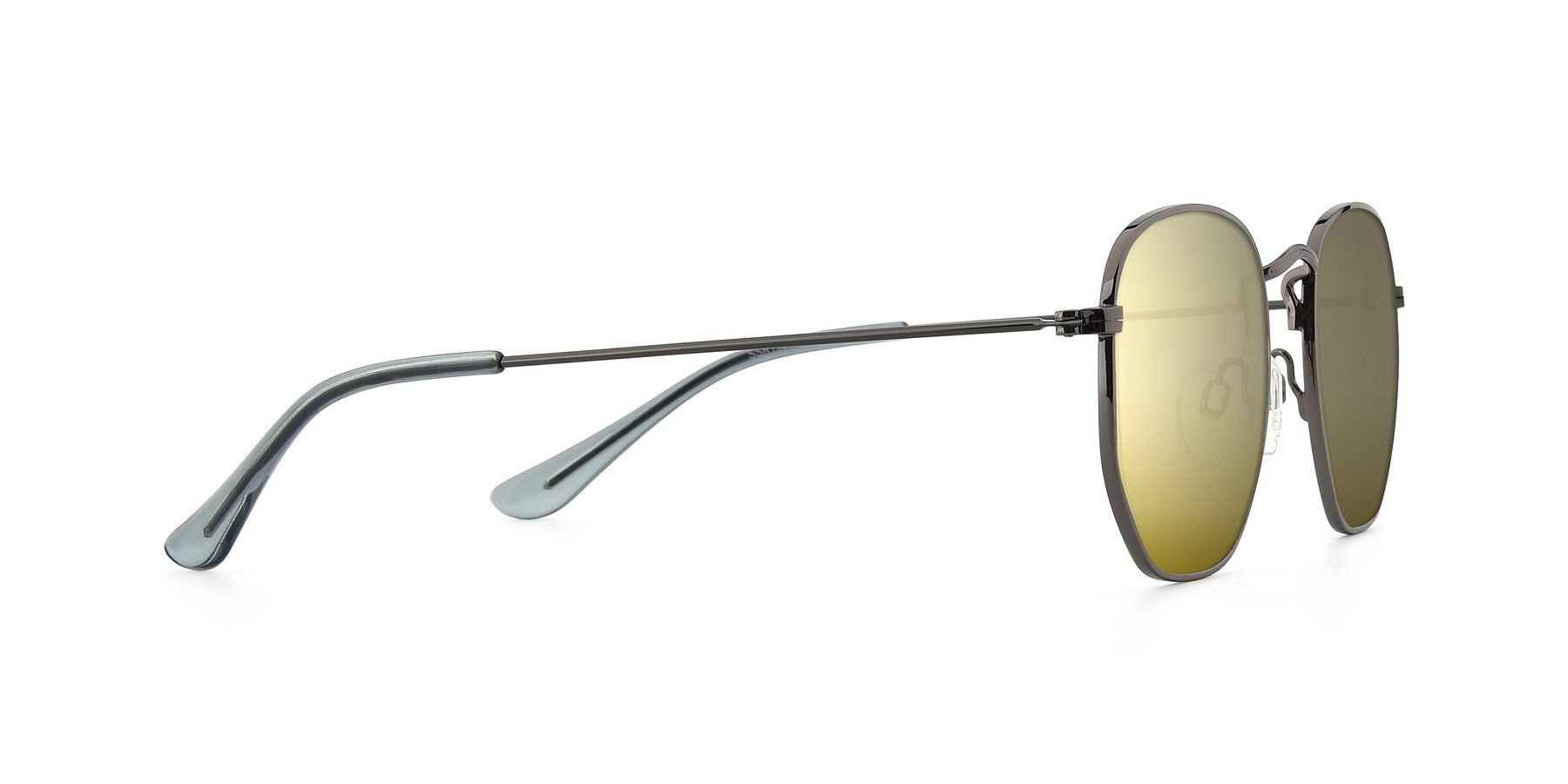 Side of SSR1943 in Grey with Gold Mirrored Lenses