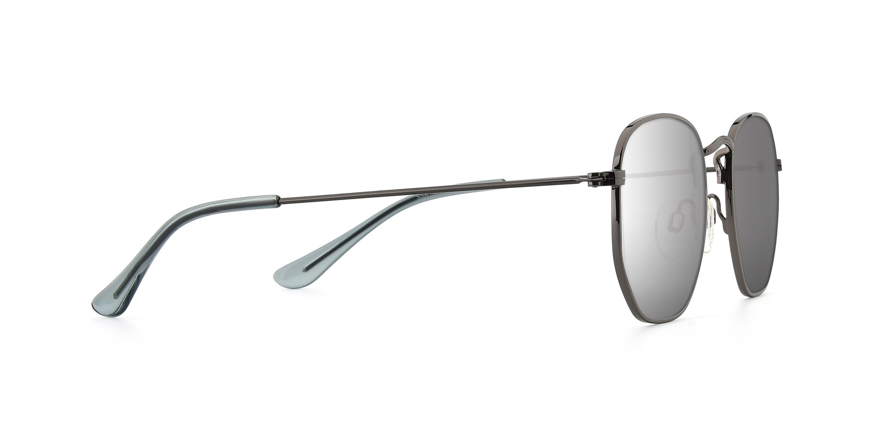 Side of SSR1943 in Grey with Silver Mirrored Lenses