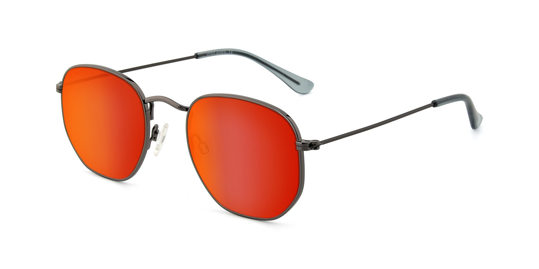 Angle of SSR1943 in Grey with Red Gold Mirrored Lenses
