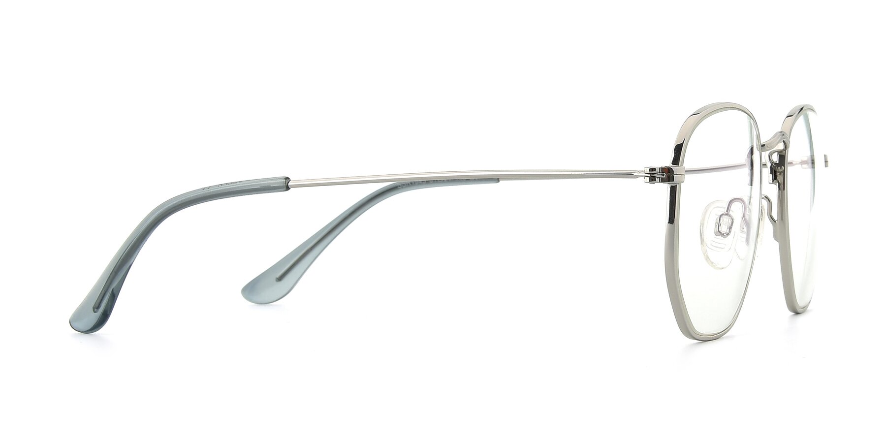 Side of SSR1944 in Silver with Clear Reading Eyeglass Lenses