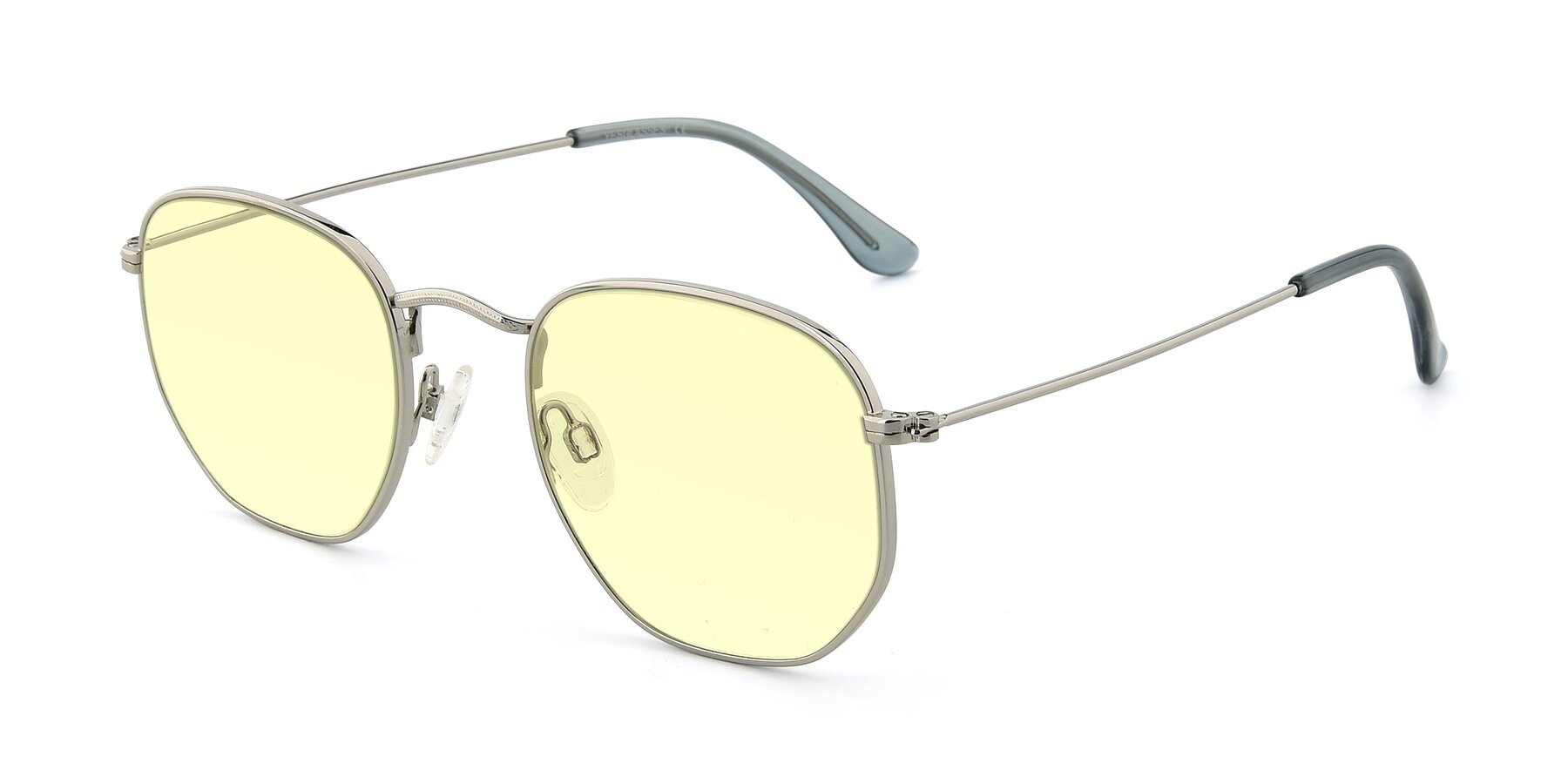 Angle of SSR1944 in Silver with Light Yellow Tinted Lenses