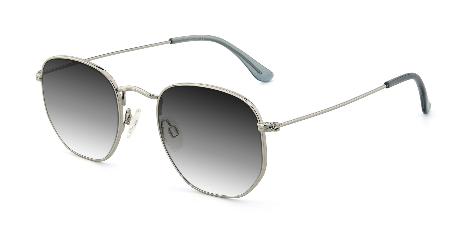 Angle of SSR1944 in Silver with Gray Gradient Lenses