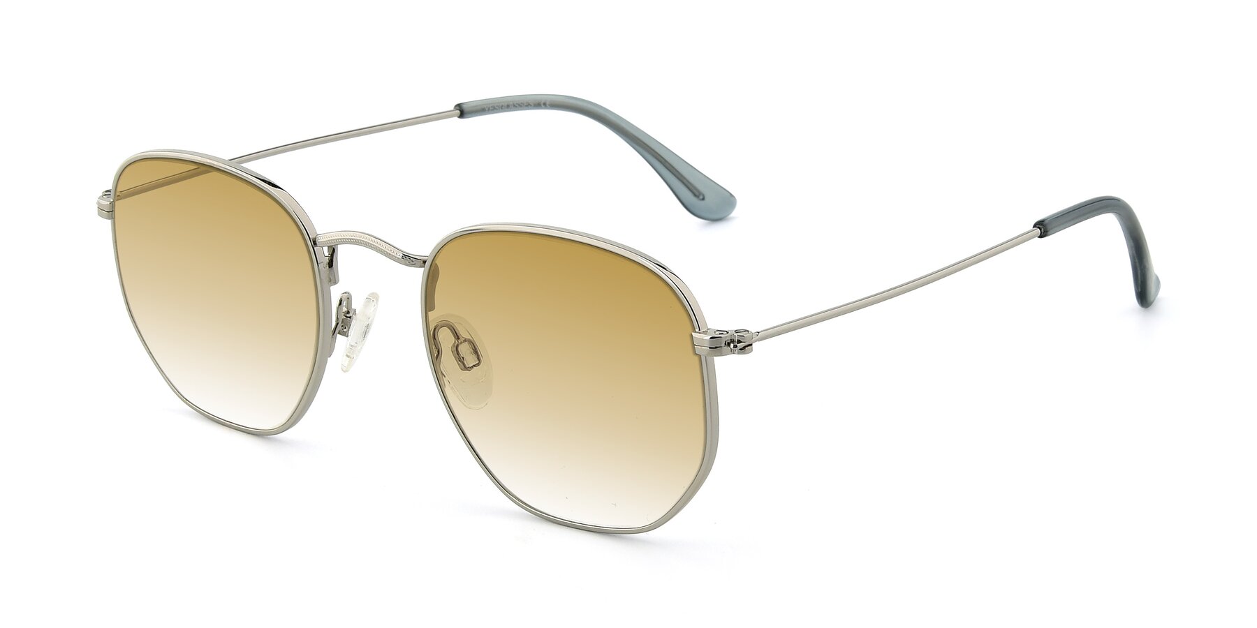 Angle of SSR1944 in Silver with Champagne Gradient Lenses