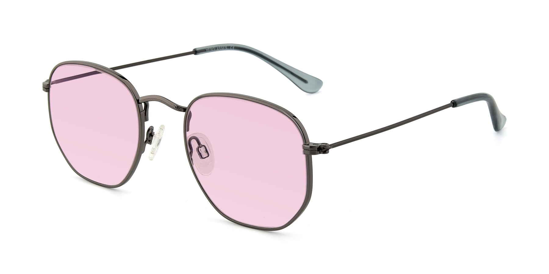 Angle of SSR1944 in Grey with Light Pink Tinted Lenses