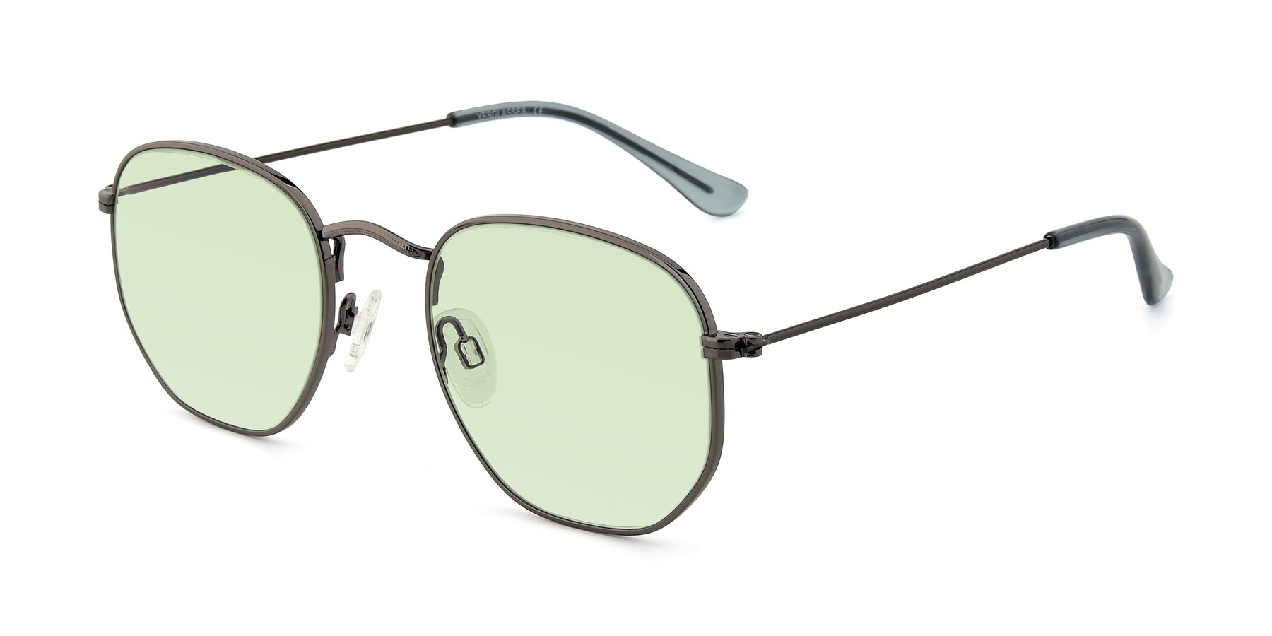 Angle of SSR1944 in Grey with Light Green Tinted Lenses