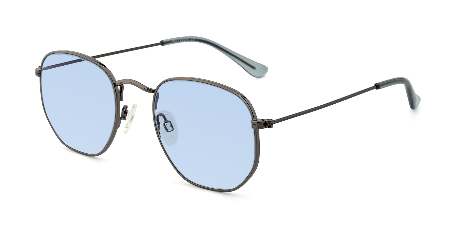 Angle of SSR1944 in Grey with Light Blue Tinted Lenses