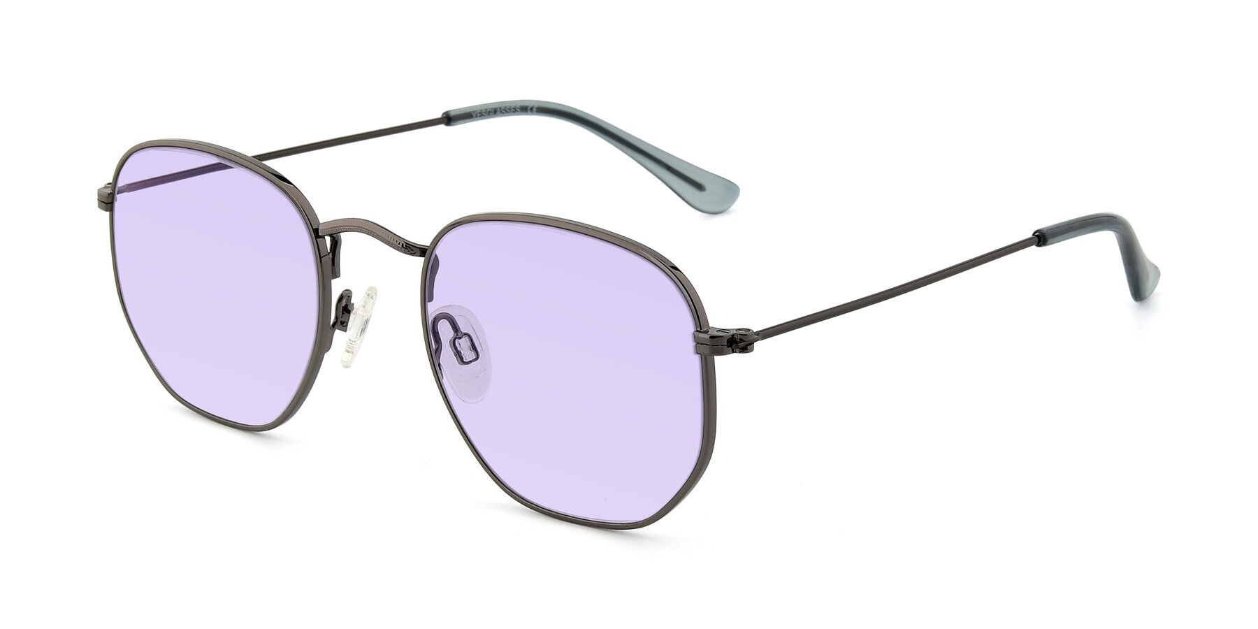 Angle of SSR1944 in Grey with Light Purple Tinted Lenses