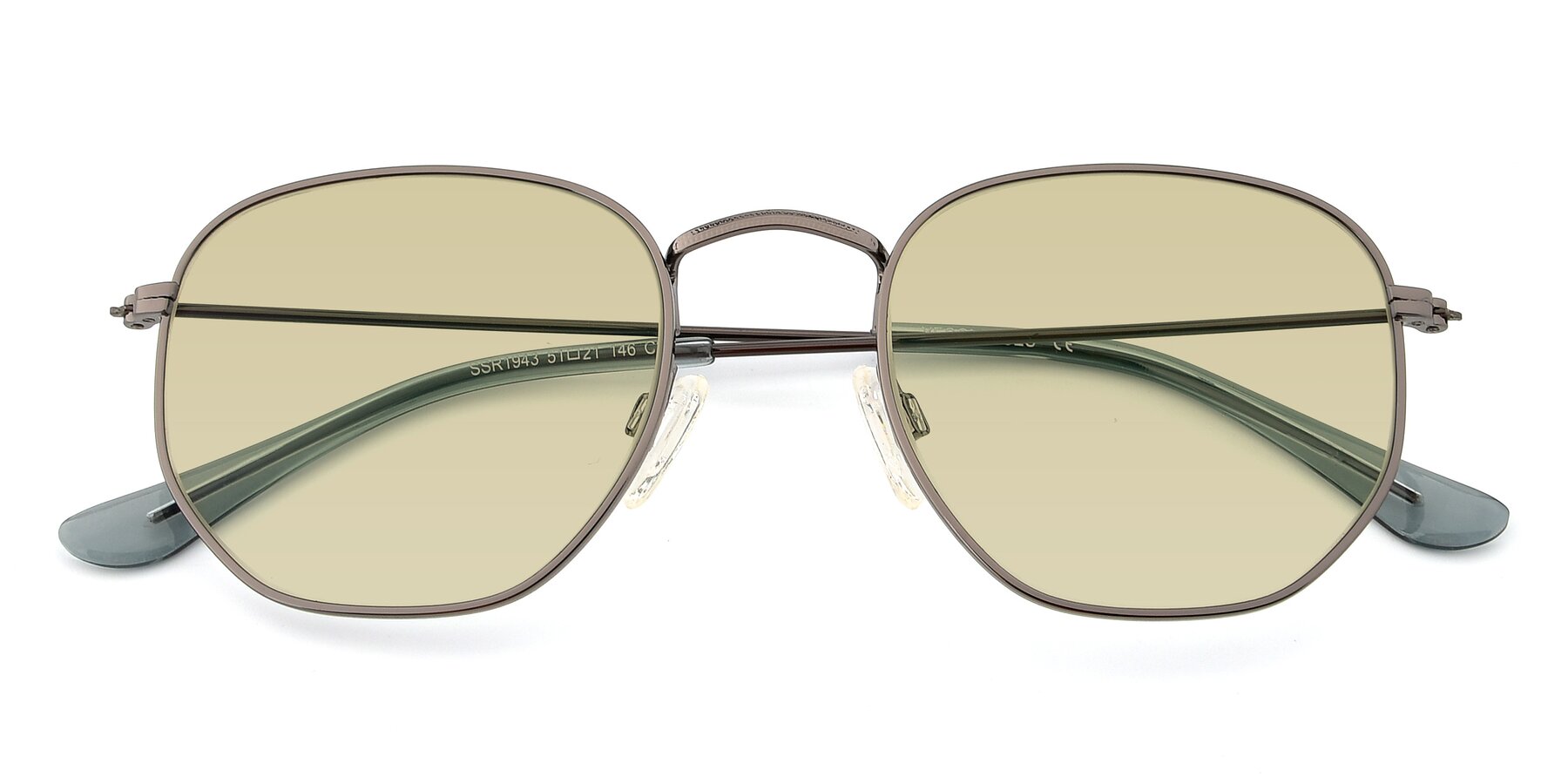 Folded Front of SSR1944 in Grey with Light Champagne Tinted Lenses
