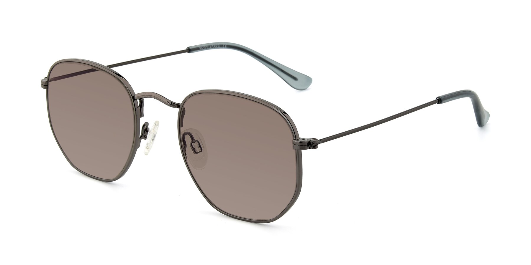 Angle of SSR1944 in Grey with Medium Brown Tinted Lenses