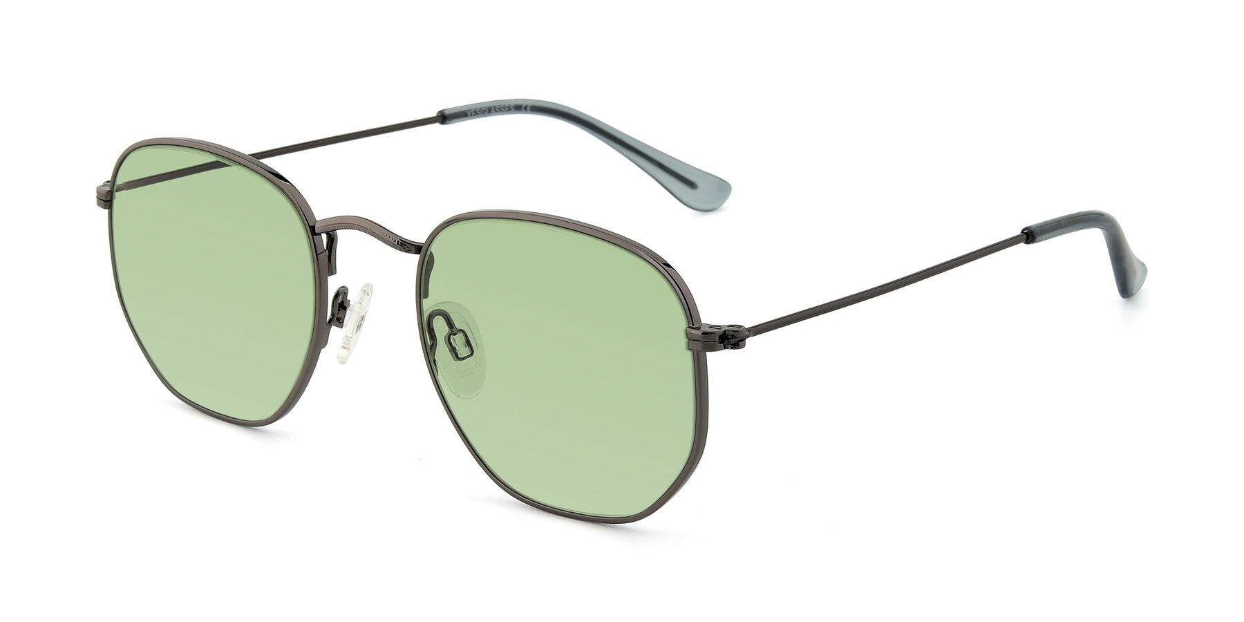 Angle of SSR1944 in Grey with Medium Green Tinted Lenses
