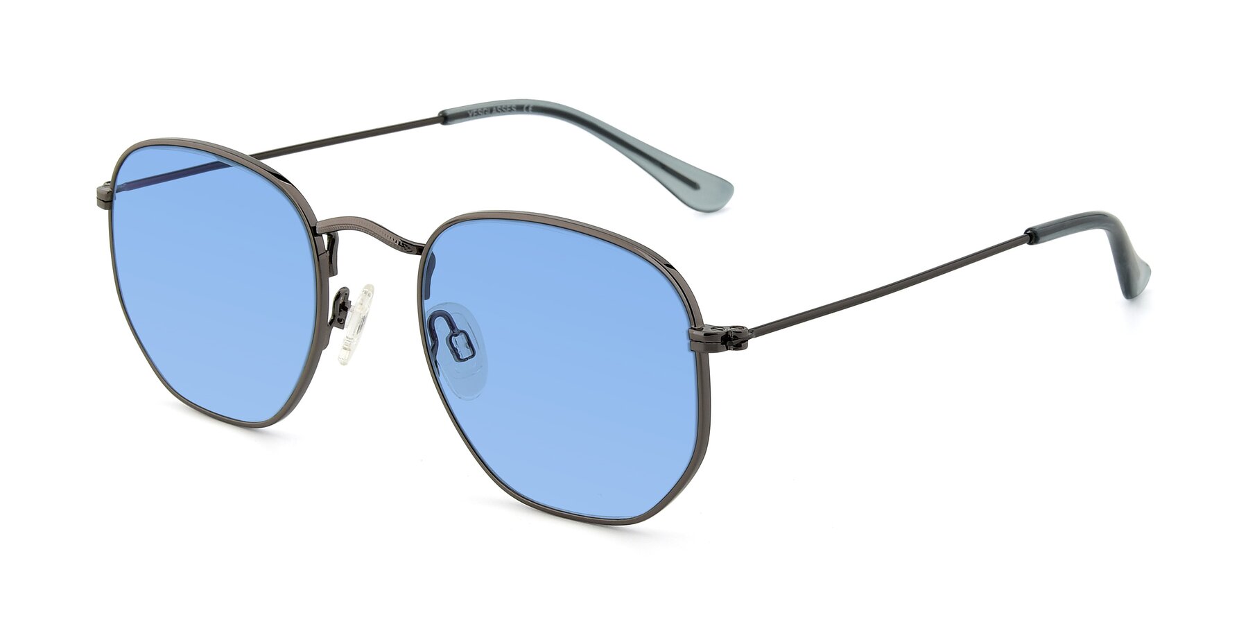 Angle of SSR1944 in Grey with Medium Blue Tinted Lenses