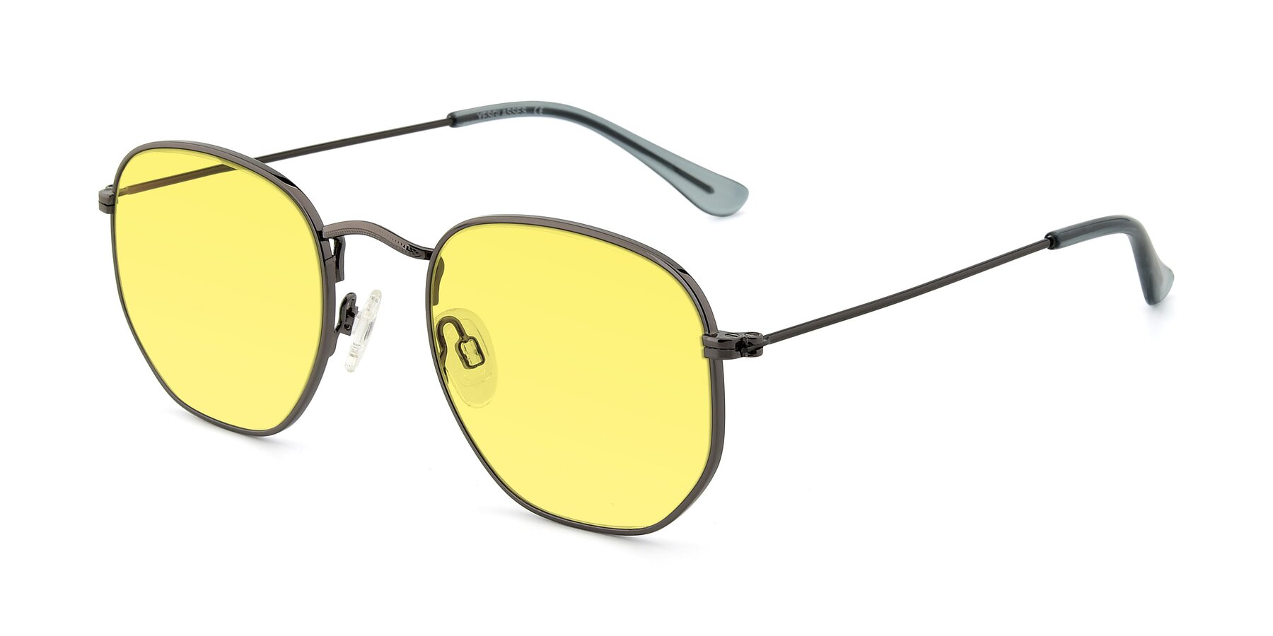 Angle of SSR1944 in Grey with Medium Yellow Tinted Lenses