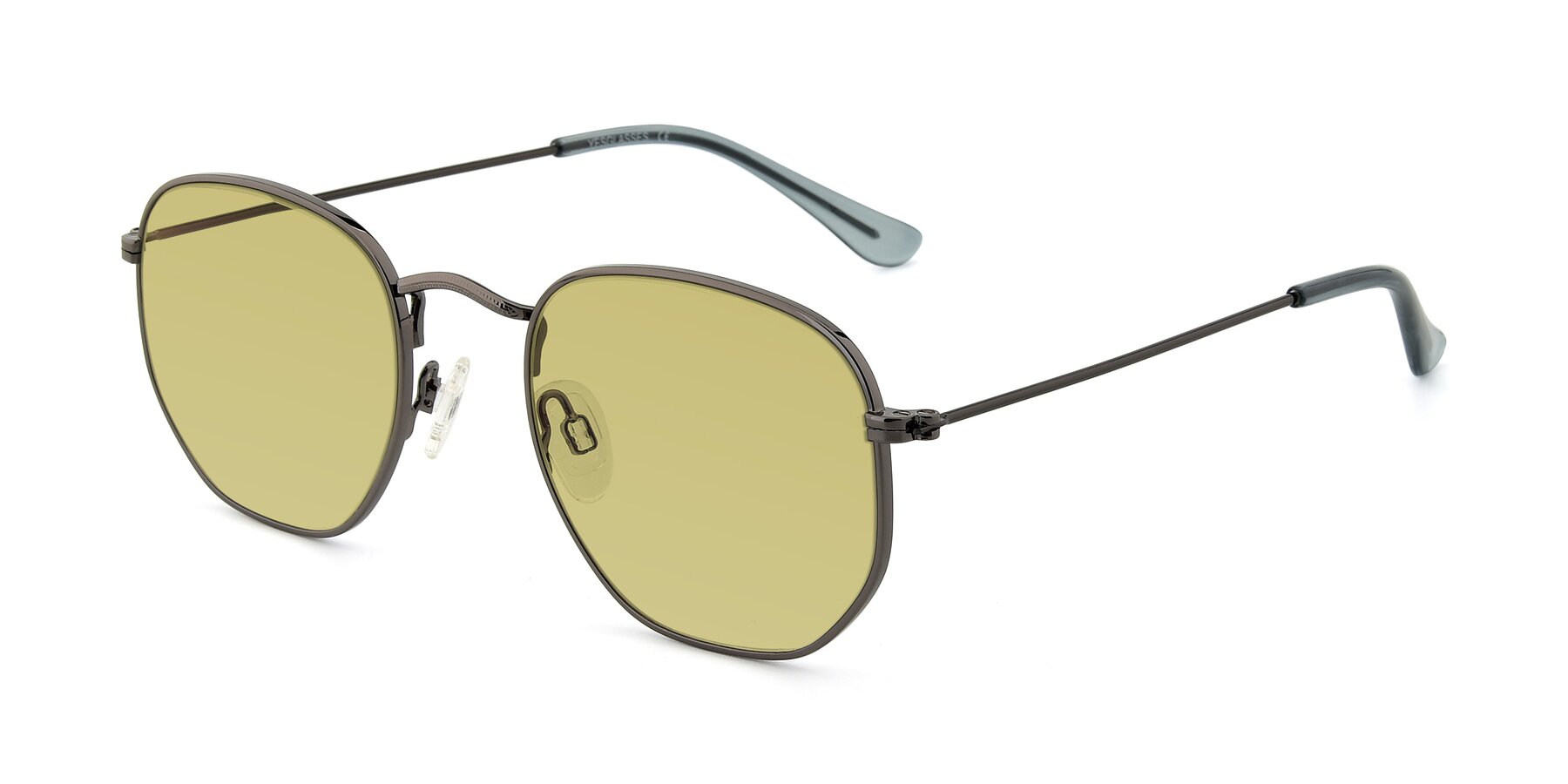 Angle of SSR1944 in Grey with Medium Champagne Tinted Lenses