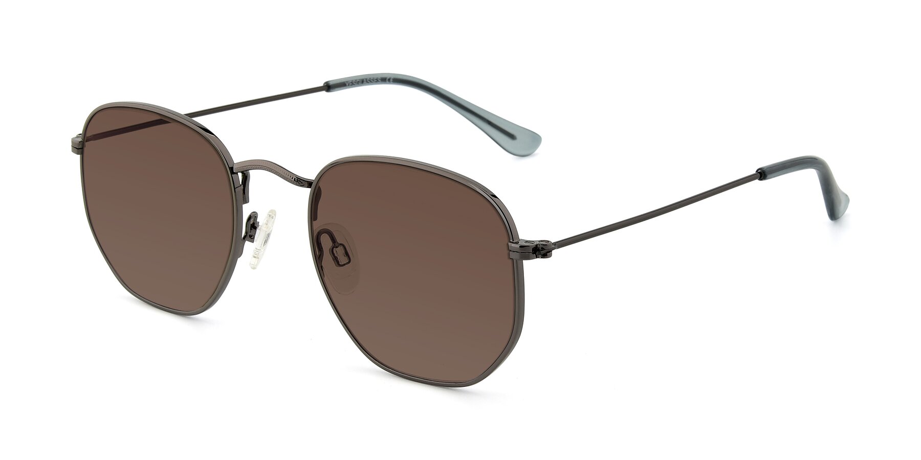 Angle of SSR1944 in Grey with Brown Tinted Lenses