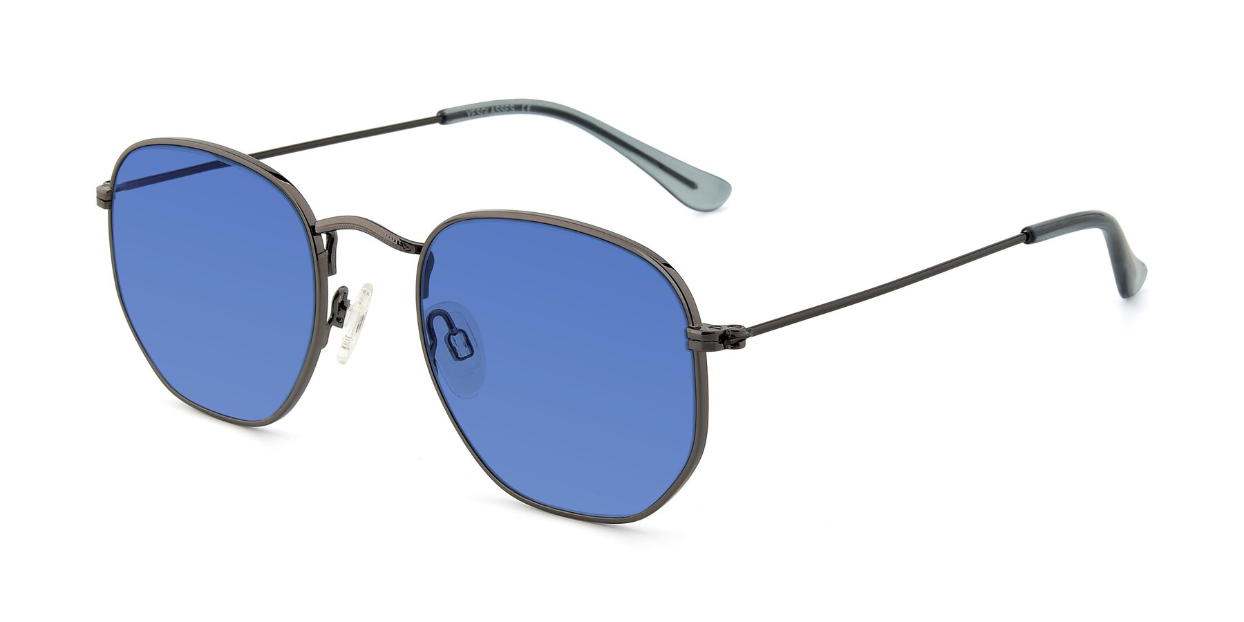 Angle of SSR1944 in Grey with Blue Tinted Lenses