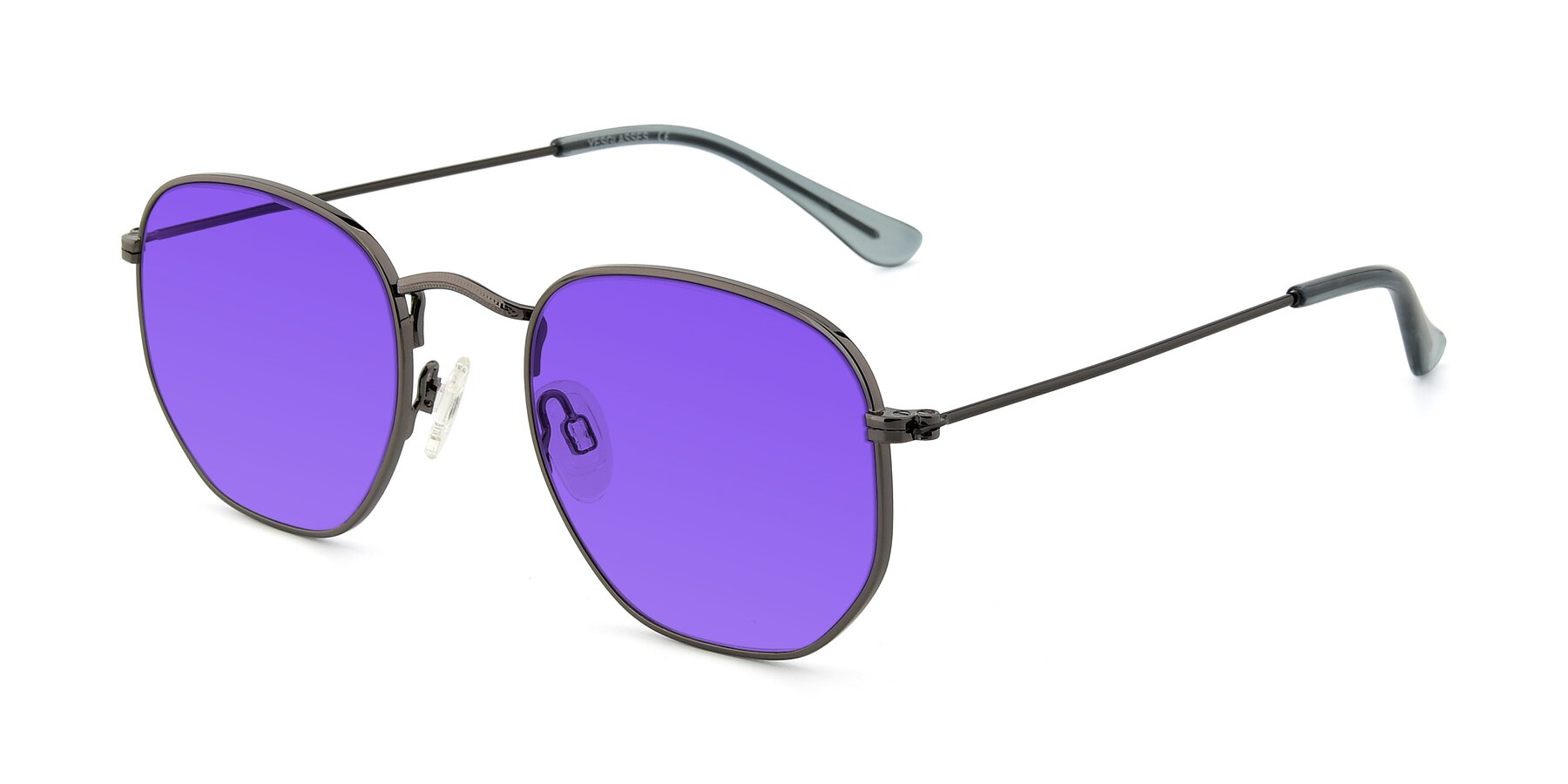 Angle of SSR1944 in Grey with Purple Tinted Lenses