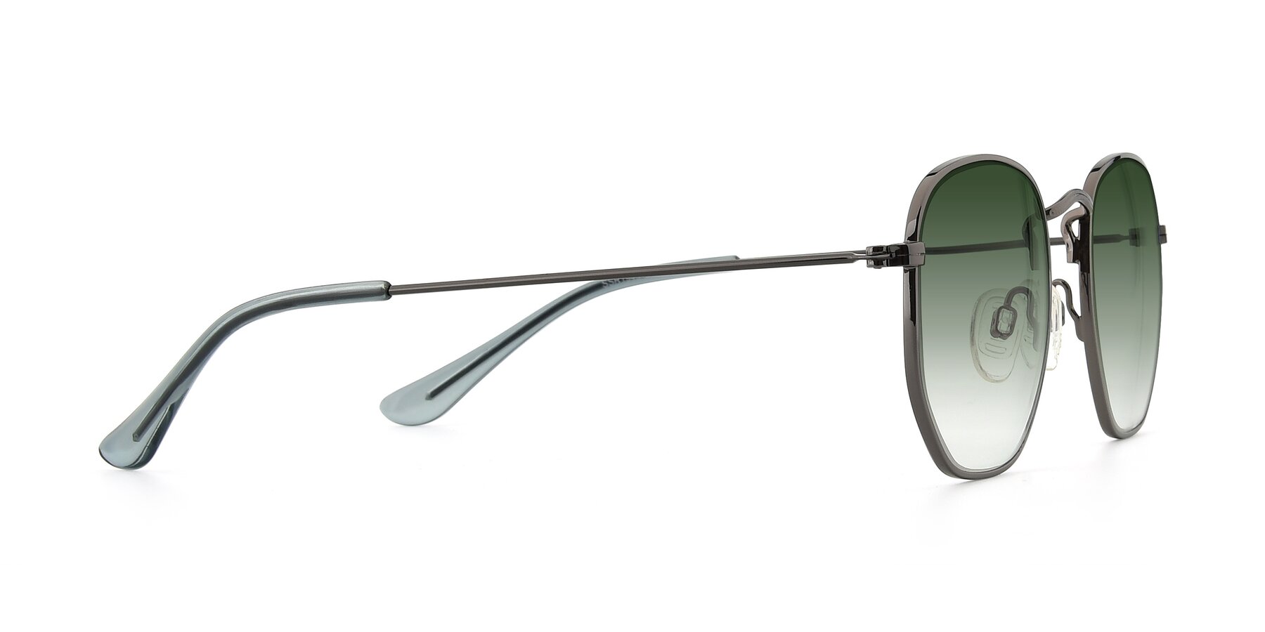 Side of SSR1944 in Grey with Green Gradient Lenses
