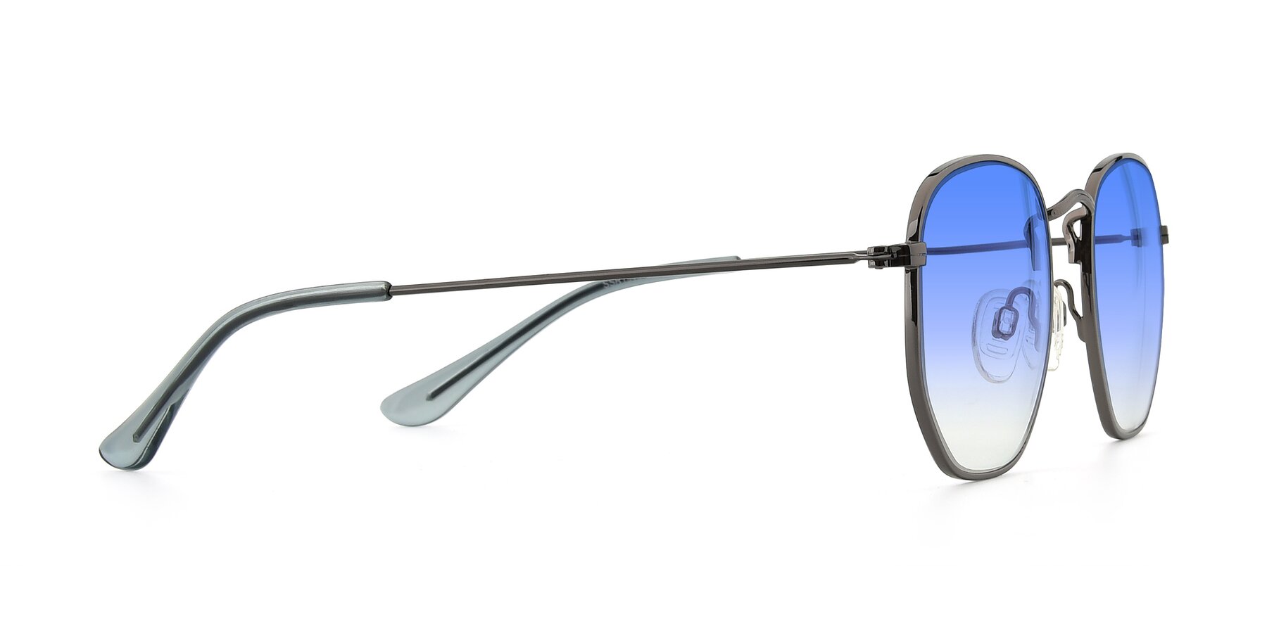 Side of SSR1944 in Grey with Blue Gradient Lenses