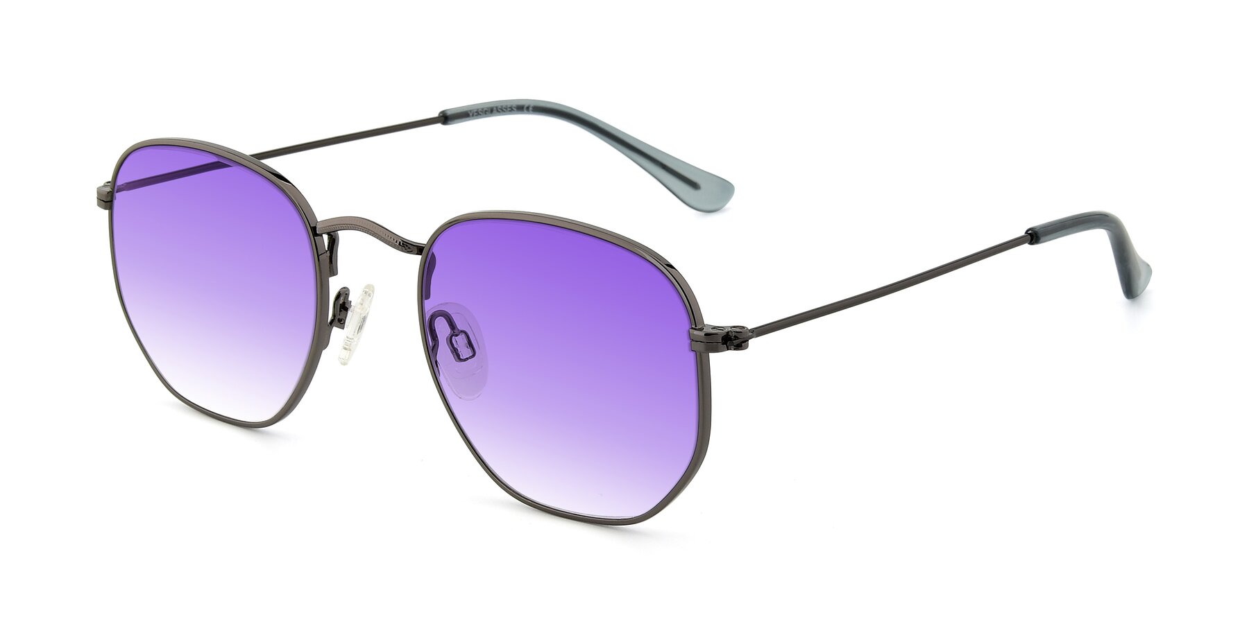 Angle of SSR1944 in Grey with Purple Gradient Lenses