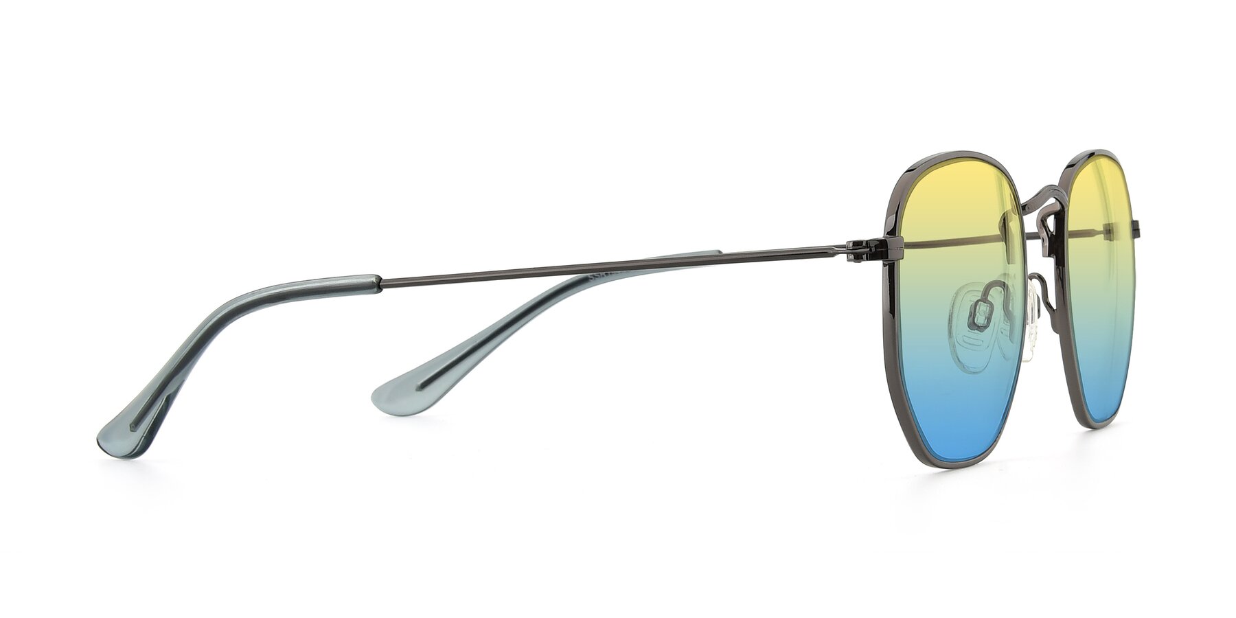 Side of SSR1944 in Grey with Yellow / Blue Gradient Lenses