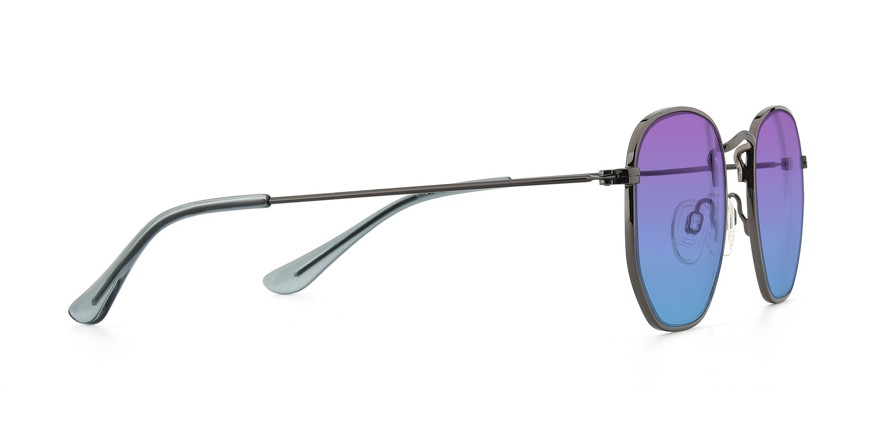 Side of SSR1944 in Grey with Purple / Blue Gradient Lenses