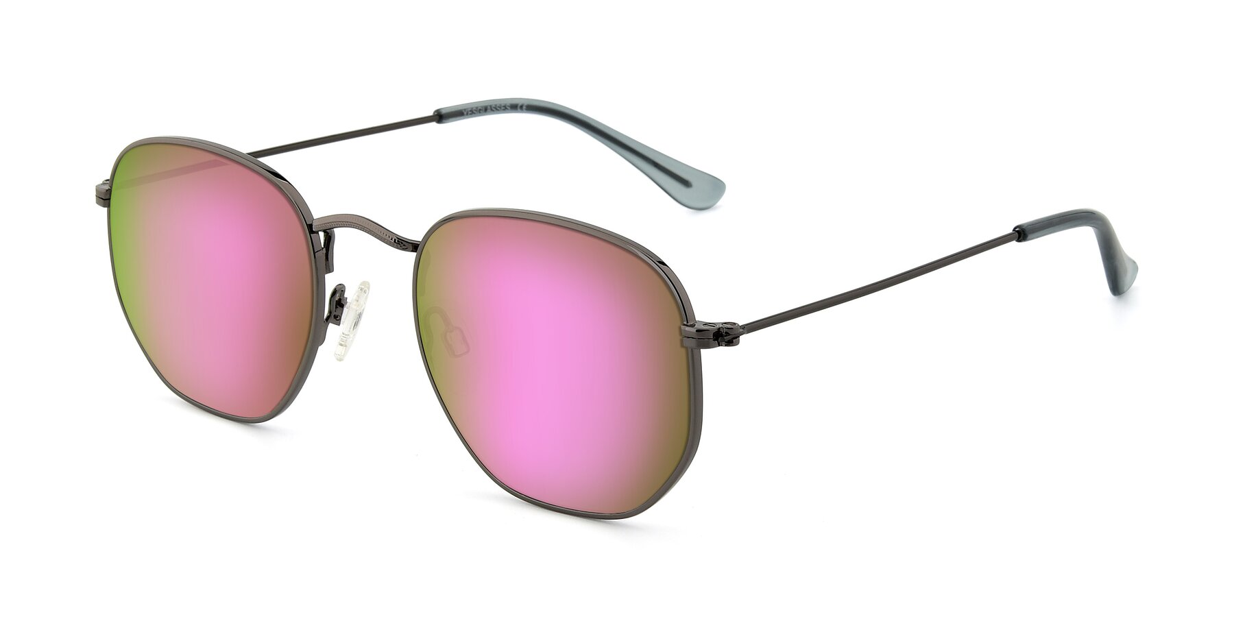 Angle of SSR1944 in Grey with Pink Mirrored Lenses