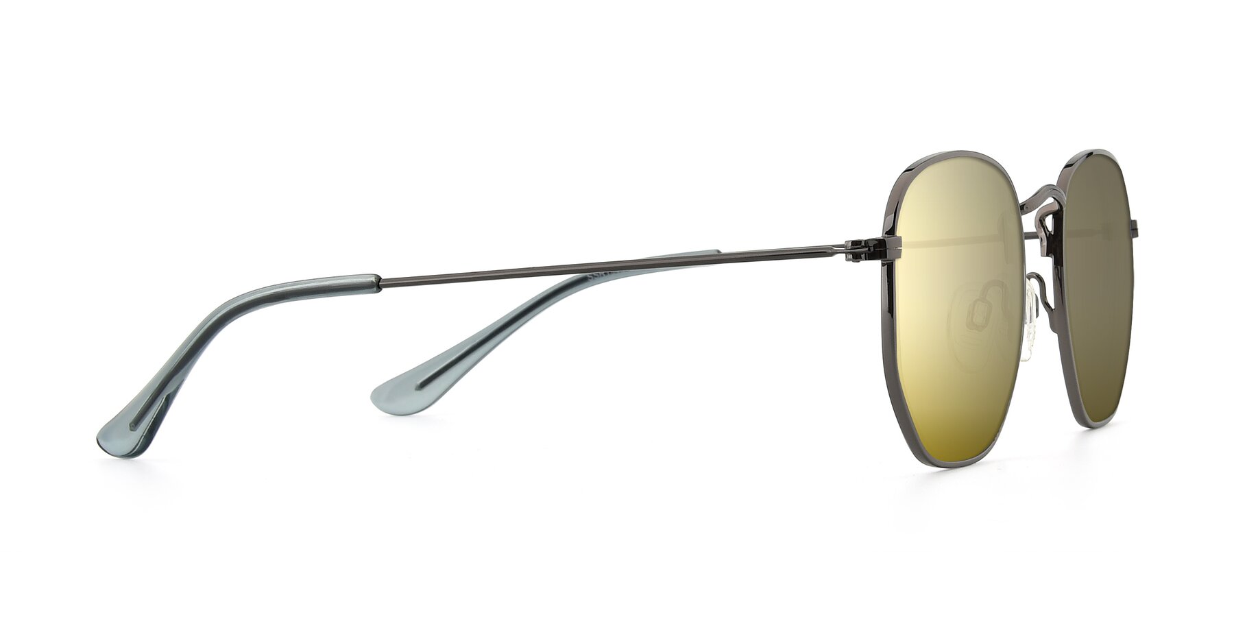 Side of SSR1944 in Grey with Gold Mirrored Lenses
