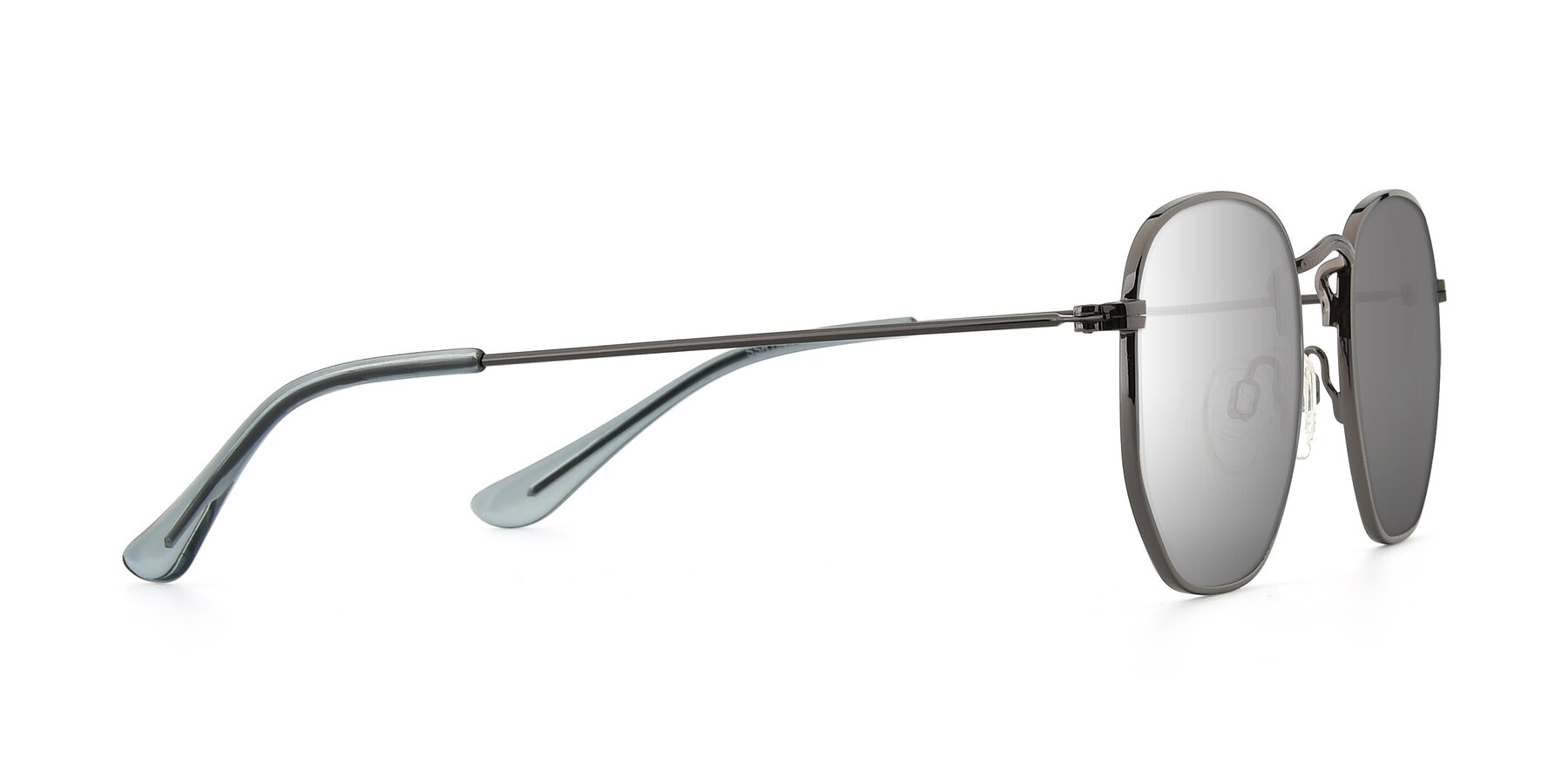 Side of SSR1944 in Grey with Silver Mirrored Lenses