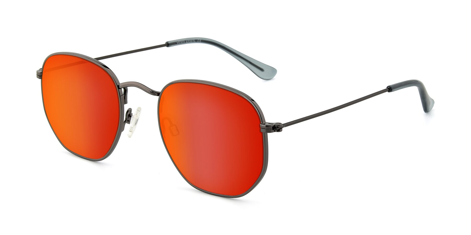 Angle of SSR1944 in Grey with Red Gold Mirrored Lenses