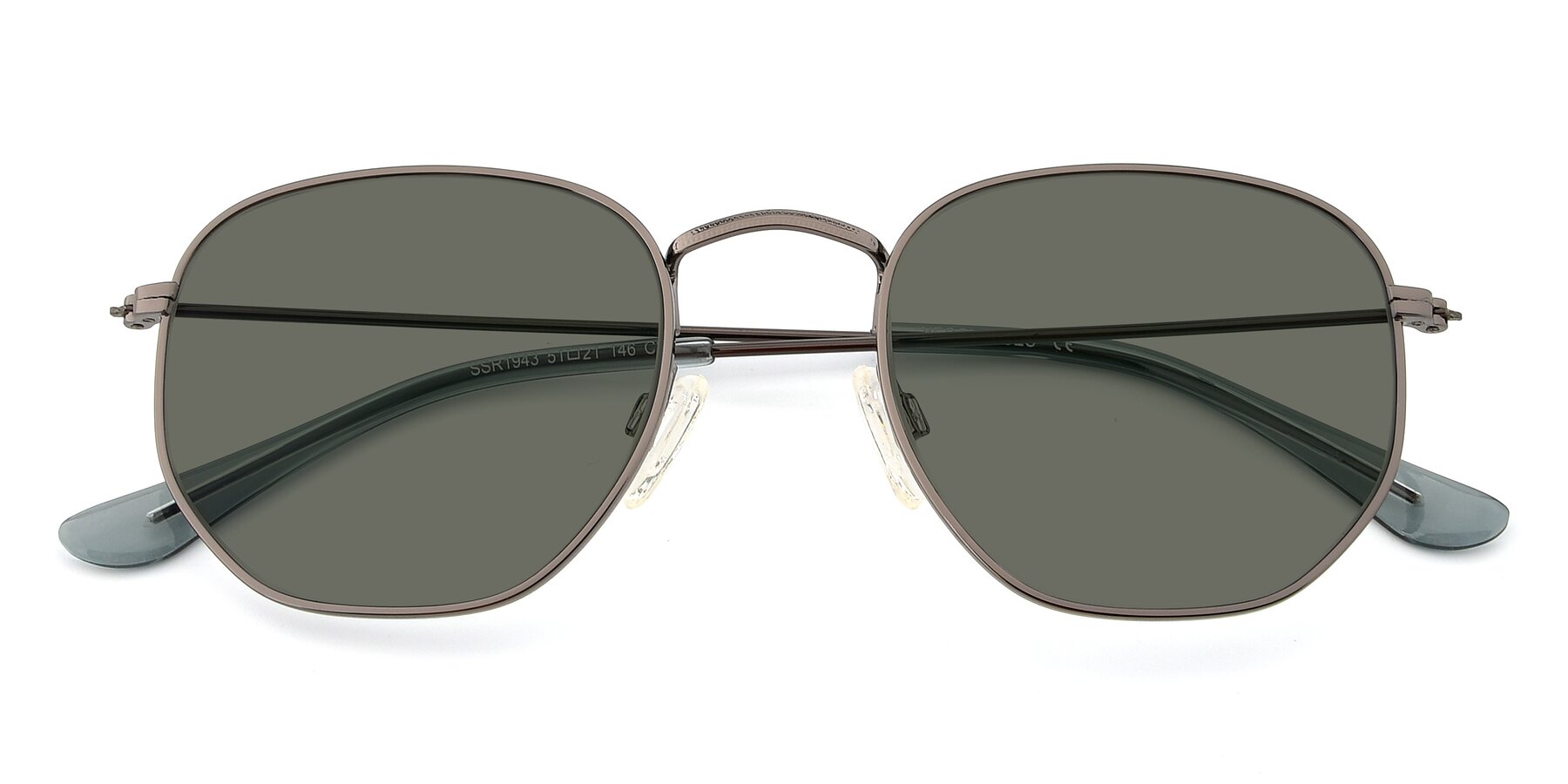Folded Front of SSR1944 in Grey with Gray Polarized Lenses