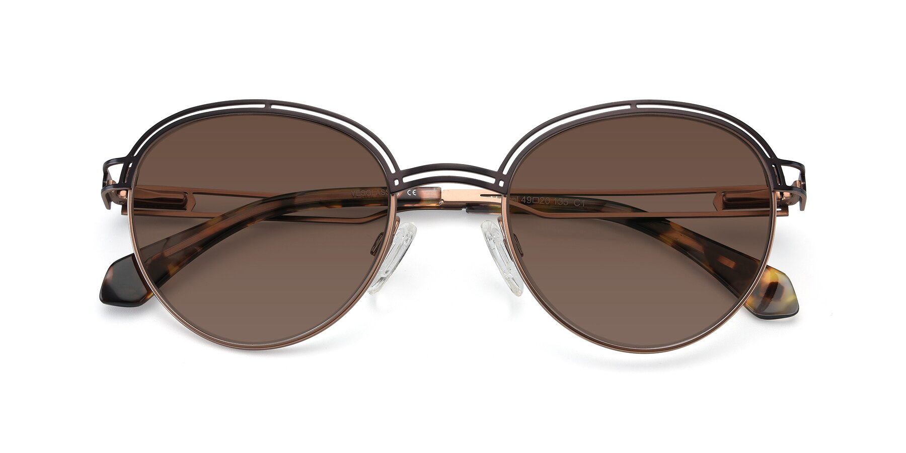 brown tinted sunglasses