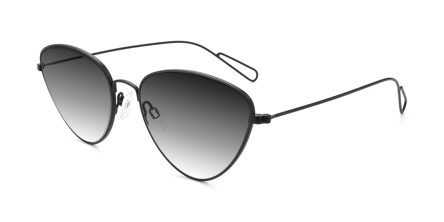 Angle of Butterfly Effect in Black with Gray Gradient Lenses