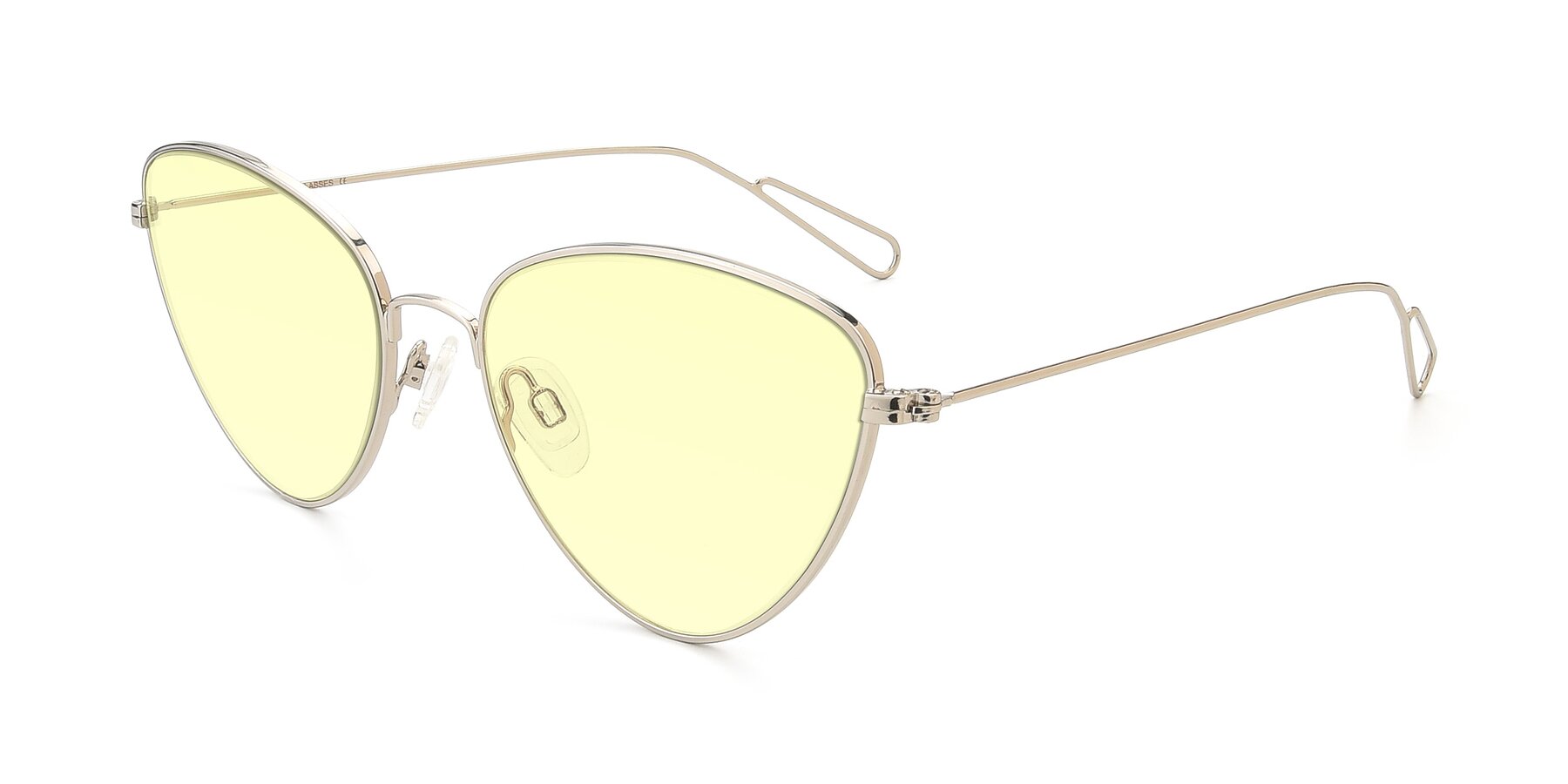 Angle of Butterfly Effect in Silver with Light Yellow Tinted Lenses