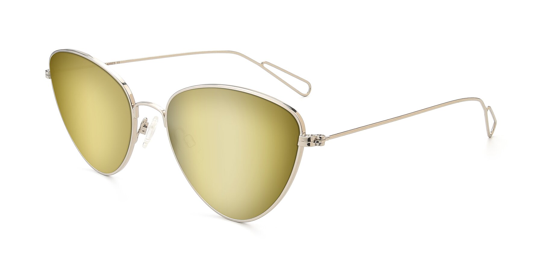 Angle of Butterfly Effect in Silver with Gold Mirrored Lenses