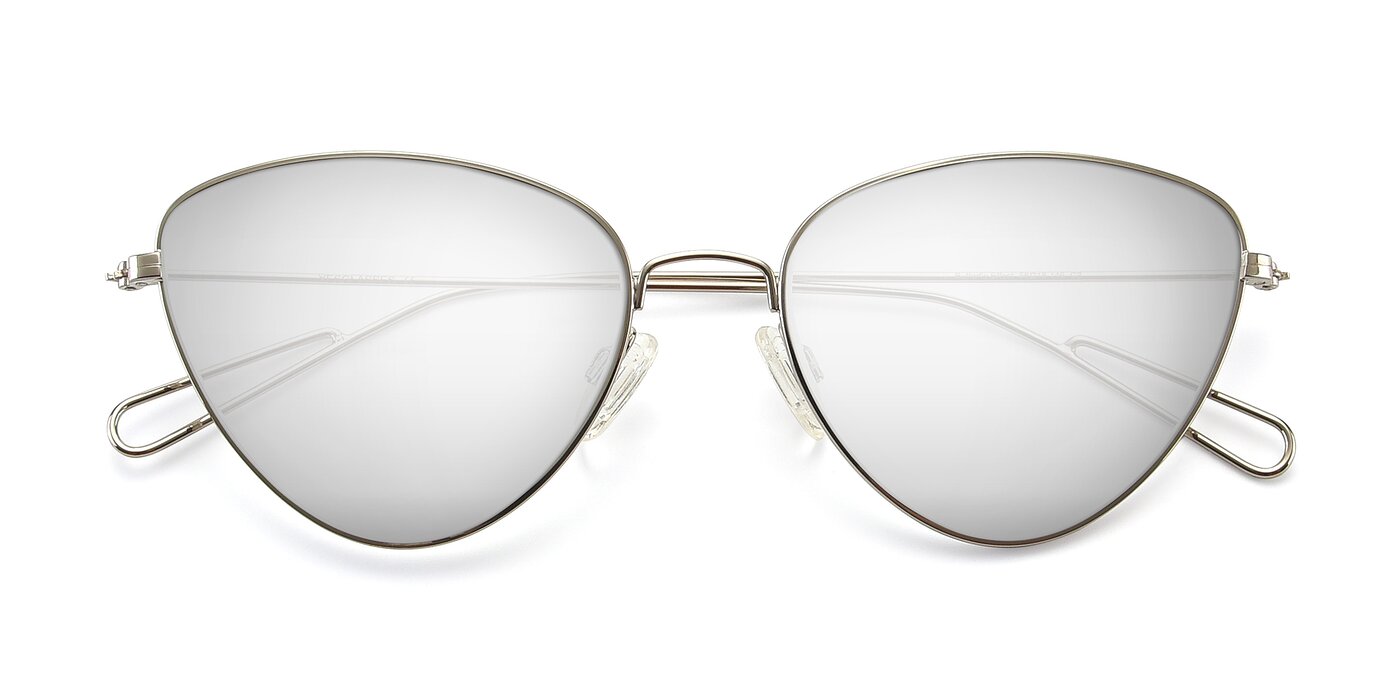 Butterfly Effect - Silver Flash Mirrored Sunglasses