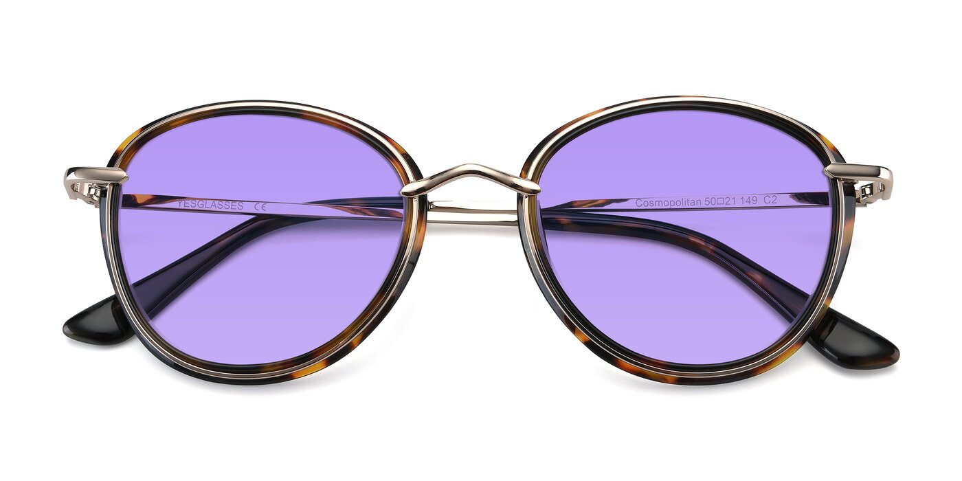 Cosmopolitan - Tortoise / Silver Tinted Sunglasses