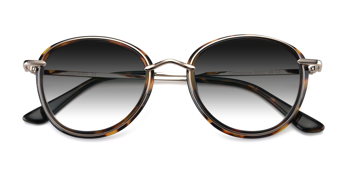 Cosmopolitan - Tortoise / Silver Gradient Sunglasses
