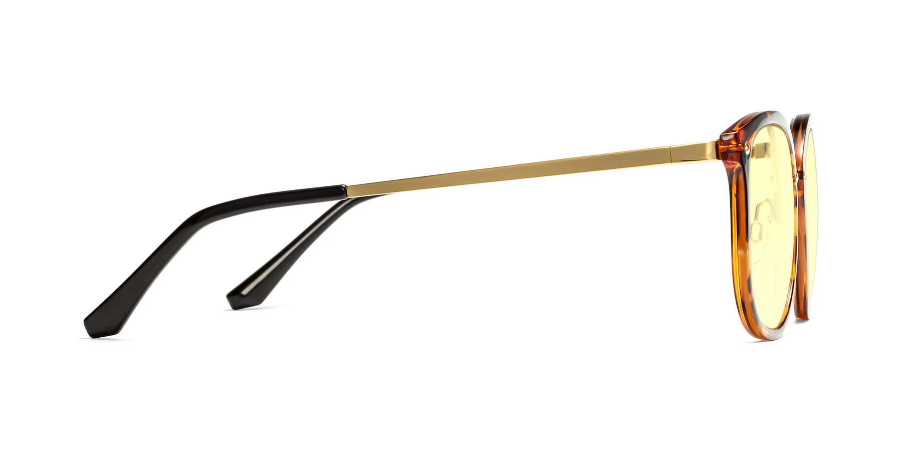 Side of Timeless in Tortoise-Golden with Light Yellow Tinted Lenses